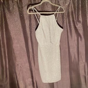 Sparkling Blue mini dress backless Bows!🩵